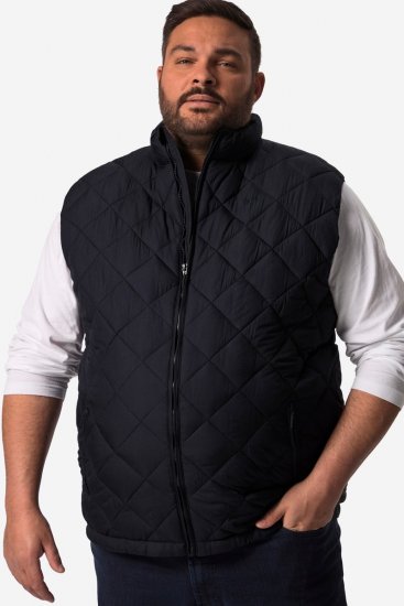 Men+ 578 Mellény steppelt állógallérral Sötétkék - Kabátok - Nagyméretű Kabátok - 2XL-8XL