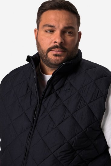 Men+ 578 Mellény steppelt állógallérral Sötétkék - Kabátok - Nagyméretű Kabátok - 2XL-8XL