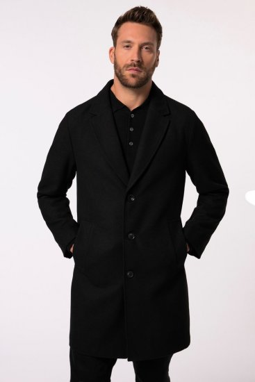 JP1880 Coat Classic Wool Blend Black - Kabátok - Nagyméretű Kabátok - 2XL-8XL