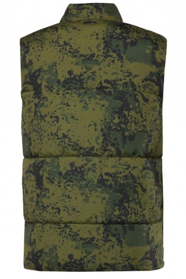 JP1880 831610 Mellény steppelt terepmintás Zöld - Kabátok - Nagyméretű Kabátok - 2XL-8XL