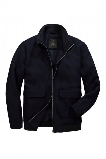 JP1880 831627 Bomber dzseki gyapjúkeverékből Sötétkék - Kabátok - Nagyméretű Kabátok - 2XL-8XL
