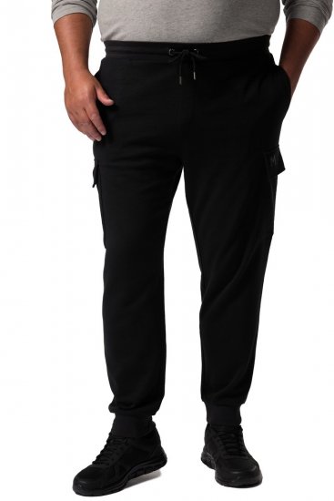 Men+ 113 Melegítőnadrág cargo zsebekkel Fekete - Melegítőnadrág & rövidnadrág - Melegítőnadrág & Melegítő Rövidnadrág 2XL-12XL