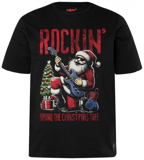 Men+ 180 Póló Rockin' Fekete - Pólók - Nagyméretű pólók - 2XL-14XL