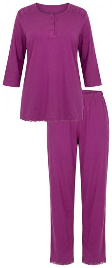 Ulla Popken 833660 Pizsama Lila - Pizsama/Loungewear - 
