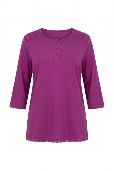 Ulla Popken 833660 Pizsama Lila - Pizsama/Loungewear - 