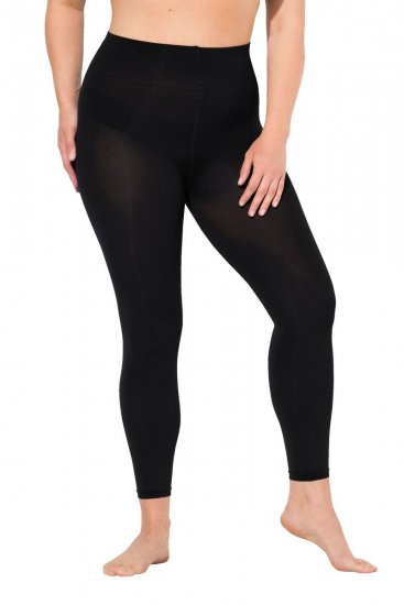 Ulla Popken 833806 Harisnyaleggings 200 den Fekete - Harisnyanadrágok & zoknik - 