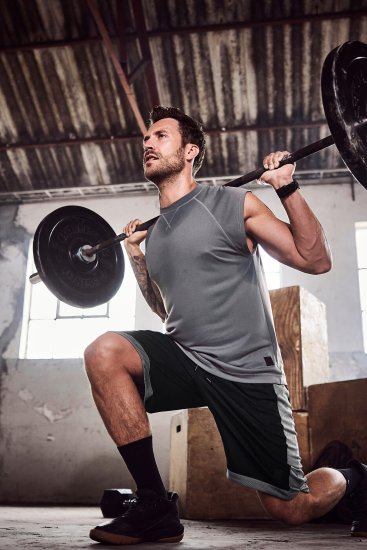 JP1880 Jay-Pi Bermuda QuickDry Mesh Fitness Shorts Black - Sportruházat - Nagyméretű Sportruházat 2XL-10XL