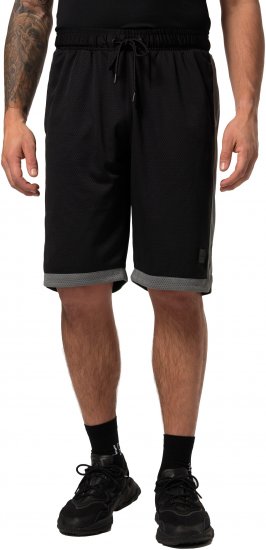 JP1880 Jay-Pi Bermuda QuickDry Mesh Fitness Shorts Black - Sportruházat - Nagyméretű Sportruházat 2XL-10XL