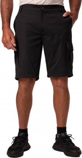 JP1880 Jay-Pi Bermuda QuickDry Cargo Shorts Black - Sportruházat - Nagyméretű Sportruházat 2XL-10XL