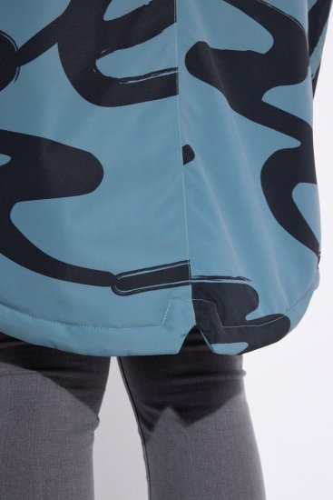 Ulla Popken 833977 Funkcionális kabát Türkiz - Kabátok - Női plus size kabátok