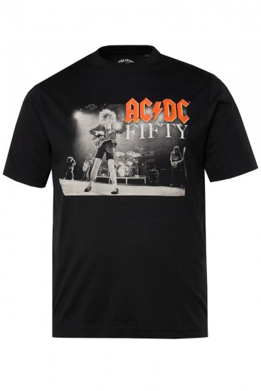 JP1880 AC/DC 50th Anniversary Band Photo T-Shirt Black - Pólók - Nagyméretű pólók - 2XL-14XL