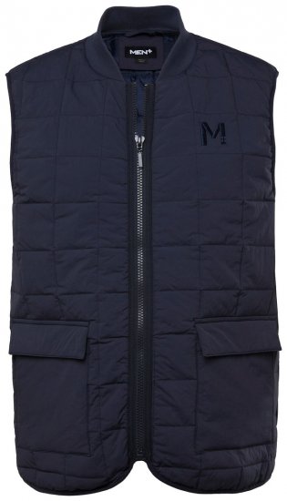 Men+ 464 Mellény steppelt college gallérral Sötétkék - Kabátok - Nagyméretű Kabátok - 2XL-8XL
