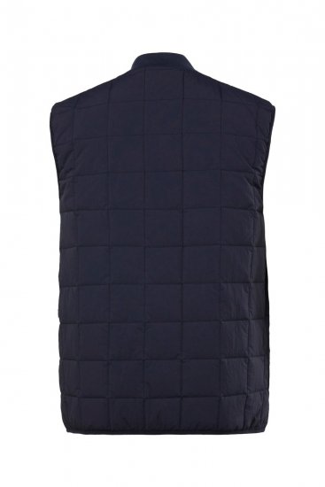 Men+ 464 Mellény steppelt college gallérral Sötétkék - Kabátok - Nagyméretű Kabátok - 2XL-8XL