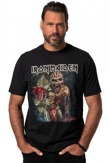 JP1880 Iron Maiden Eddie Attack Band T-Shirt Black - Pólók - Nagyméretű pólók - 2XL-14XL
