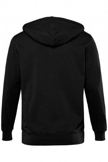 Men+ 851 Kapucnis pulóver cipzárral Fekete - Pulóverek & kapucnis pulóverek - Pulóverek & Kapucnis pulóver 2XL-12XL