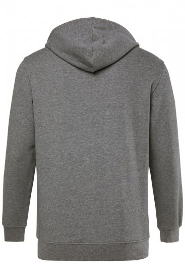 Men+ 851 Kapucnis pulóver cipzárral Szürke melírozott - Pulóverek & kapucnis pulóverek - Pulóverek & Kapucnis pulóver 2XL-12XL