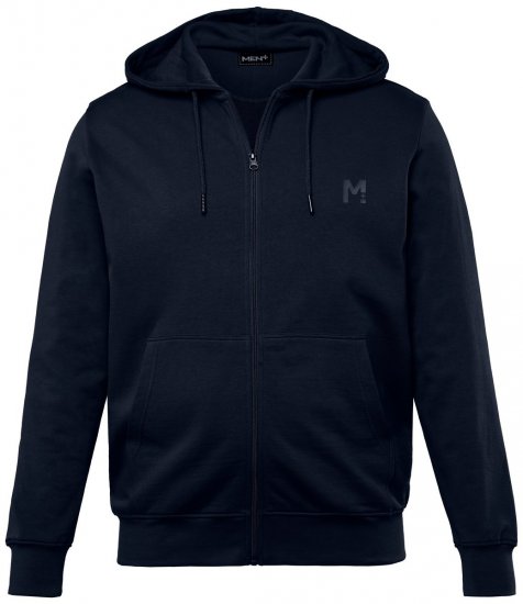 Men+ 851 Kapucnis pulóver cipzárral Sötétkék - Pulóverek & kapucnis pulóverek - Pulóverek & Kapucnis pulóver 2XL-12XL