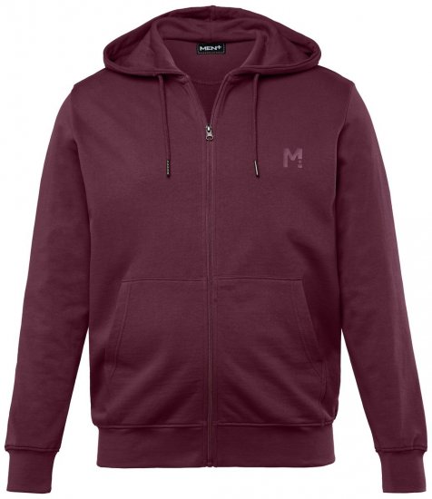 Men+ 851 Kapucnis pulóver cipzárral Szilva - Pulóverek & kapucnis pulóverek - Pulóverek & Kapucnis pulóver 2XL-12XL