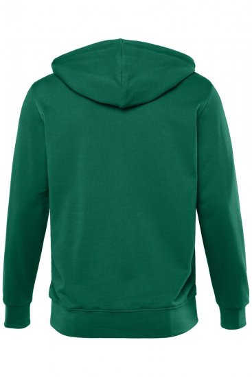 Men+ 851 Kapucnis pulóver cipzárral Zöld - Pulóverek & kapucnis pulóverek - Pulóverek & Kapucnis pulóver 2XL-12XL