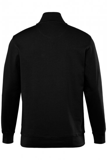 Men+ 856 Félcipzáras pulóver Fekete - Pulóverek & kapucnis pulóverek - Pulóverek & Kapucnis pulóver 2XL-12XL