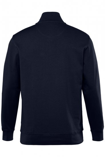 Men+ 856 Félcipzáras pulóver Sötétkék - Pulóverek & kapucnis pulóverek - Pulóverek & Kapucnis pulóver 2XL-12XL