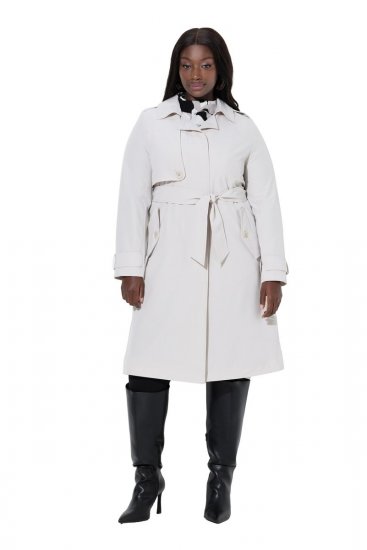 Ulla Popken 834990 Ballonkabát Taupe - Kabátok - Női plus size kabátok