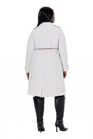 Ulla Popken 834990 Ballonkabát Taupe - Kabátok - Női plus size kabátok