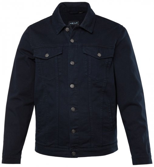 Men+ 446 Farmerdzseki mellzsebekkel Sötétkék - Kabátok - Nagyméretű Kabátok - 2XL-8XL
