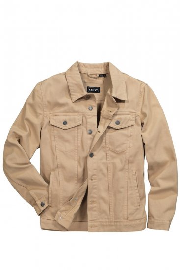 Men+ 446 Farmerdzseki mellzsebekkel Homok - Kabátok - Nagyméretű Kabátok - 2XL-8XL