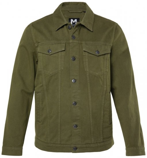 Men+ 446 Farmerdzseki mellzsebekkel Sötét oliva - Kabátok - Nagyméretű Kabátok - 2XL-8XL