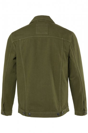 Men+ 446 Farmerdzseki mellzsebekkel Sötét oliva - Kabátok - Nagyméretű Kabátok - 2XL-8XL