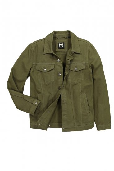 Men+ 446 Farmerdzseki mellzsebekkel Sötét oliva - Kabátok - Nagyméretű Kabátok - 2XL-8XL