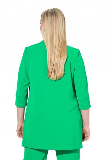 Ulla Popken 836165 Hosszú blézer háromnegyedes ujjal Zöld - Blézerek - Blézerek plus size méretben nőknek