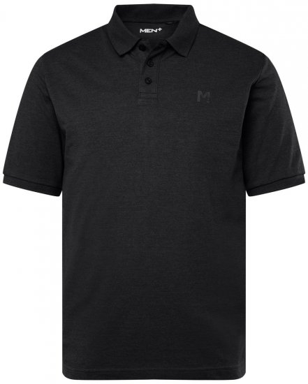 Men+ 256 Galléros póló Fekete - Pólóingek - Galléros Pólók 2XL-8XL - Pólóingek 2XL-8XL