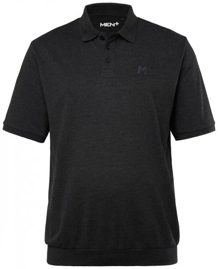 Men+ 264 Galléros póló bellyfit Fekete - Pólóingek - Galléros Pólók 2XL-8XL - Pólóingek 2XL-8XL