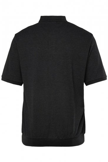 Men+ 264 Galléros póló bellyfit Fekete - Pólóingek - Galléros Pólók 2XL-8XL - Pólóingek 2XL-8XL