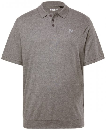 Men+ 264 Galléros póló bellyfit Szürke melírozott - Pólóingek - Galléros Pólók 2XL-8XL - Pólóingek 2XL-8XL