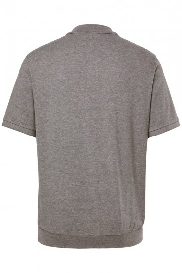 Men+ 264 Galléros póló bellyfit Szürke melírozott - Pólóingek - Galléros Pólók 2XL-8XL - Pólóingek 2XL-8XL