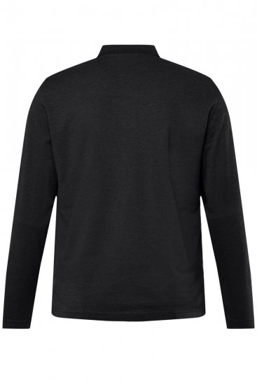 Men+ 270 Galléros póló hosszú ujjú Fekete - Pólóingek - Galléros Pólók 2XL-8XL - Pólóingek 2XL-8XL