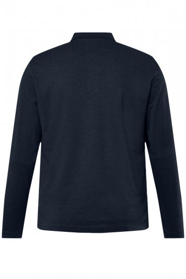 Men+ 270 Galléros póló hosszú ujjú Sötétkék - Pólóingek - Galléros Pólók 2XL-8XL - Pólóingek 2XL-8XL