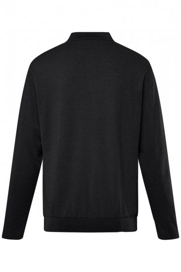 Men+ 274 Galléros póló hosszú ujjú bellyfit Fekete - Pólóingek - Galléros Pólók 2XL-8XL - Pólóingek 2XL-8XL