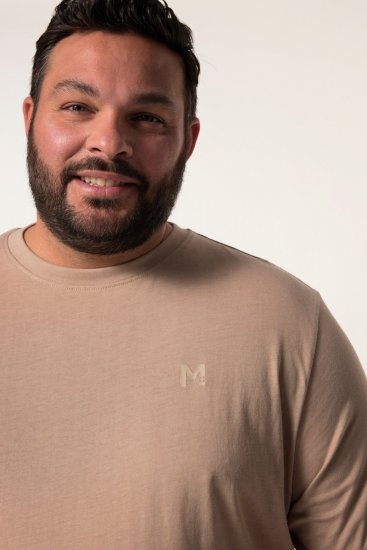 Men+ 276 Póló kerek nyakú Homok - Pólók - Nagyméretű pólók - 2XL-14XL
