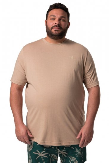 Men+ 276 Póló kerek nyakú Homok - Pólók - Nagyméretű pólók - 2XL-14XL