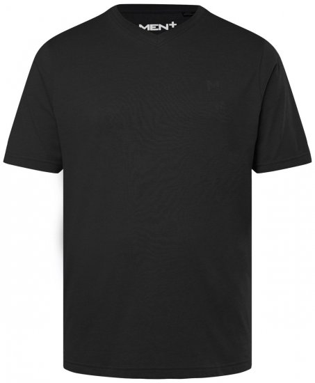 Men+ 279 Póló V-nyakú Fekete - Pólók - Nagyméretű pólók - 2XL-14XL