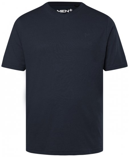 Men+ 279 Póló V-nyakú Sötétkék - Pólók - Nagyméretű pólók - 2XL-14XL