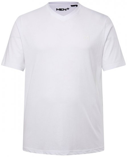 Men+ 279 Póló V-nyakú Fehér - Pólók - Nagyméretű pólók - 2XL-14XL