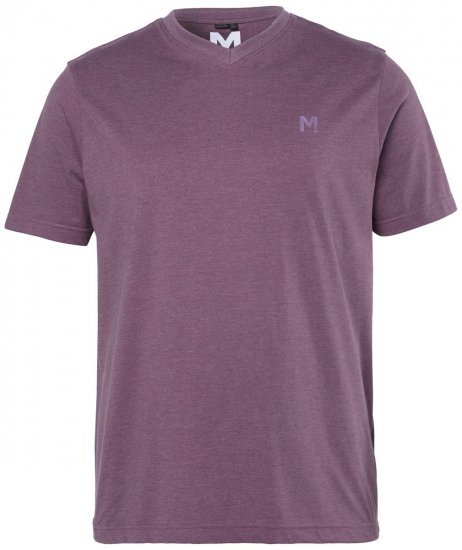 Men+ 279 Póló V-nyakú Szilva - Pólók - Nagyméretű pólók - 2XL-14XL