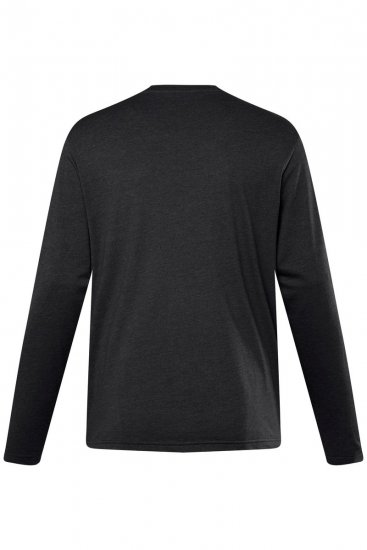 Men+ 307 Póló hosszú ujjú Fekete - Pólók - Nagyméretű pólók - 2XL-14XL
