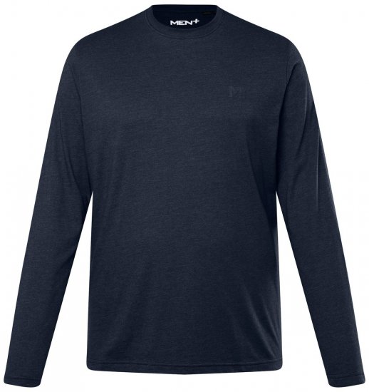 Men+ 307 Póló hosszú ujjú Sötétkék - Pólók - Nagyméretű pólók - 2XL-14XL