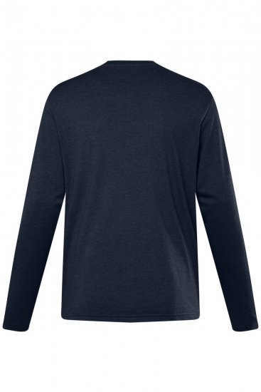 Men+ 307 Póló hosszú ujjú Sötétkék - Pólók - Nagyméretű pólók - 2XL-14XL